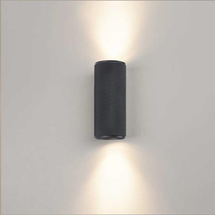 Actual product image Brilliant Wall lamp Marty GU10 2x5W 3000K - Zwart (345 lm, GU10)