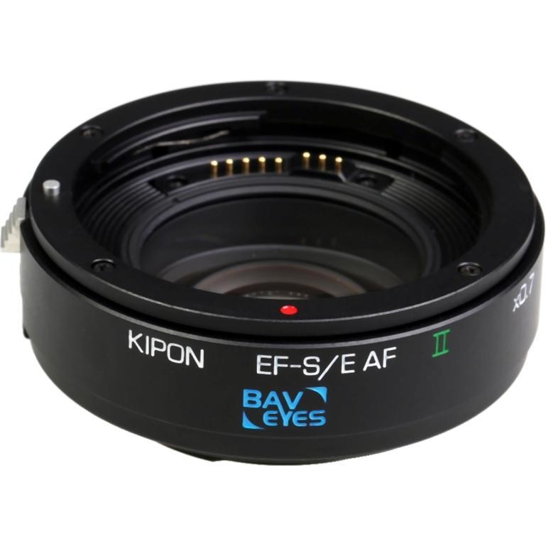 Thumbnail - Kipon EF Adapter Canon EF-Sony E x0,7 ohne Stativsupport, Objektivadapter, Schwarz