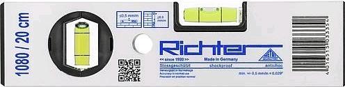 Immagine prodotto Richter Messtechnik Livella Eltric Light Metal 20 cm 1080 (20 cm)