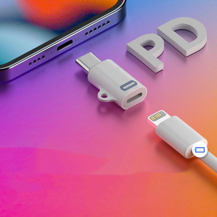 Actual product image Deltalabs USB C auf Lightning Mini Konverter Adapter für iPhone 15 - PD/27W (USB Type C, Lightning)