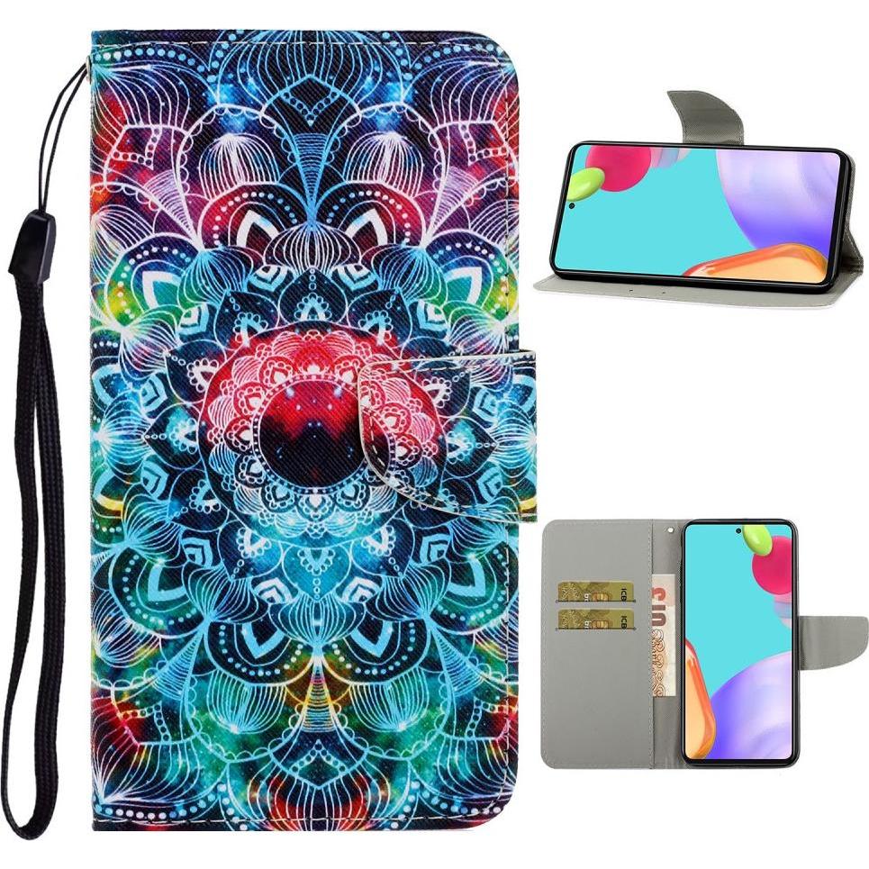 Cover-Discount Galaxy A52 - Leder Hülle Mandala (Samsung Galaxy A52, Samsung Galaxy A52s 5G, Samsung Galaxy A52 5G), Sma...