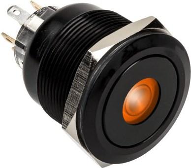 DimasTech Vandalismusschalter/-taster 25mm, Blackline Dot - RGB