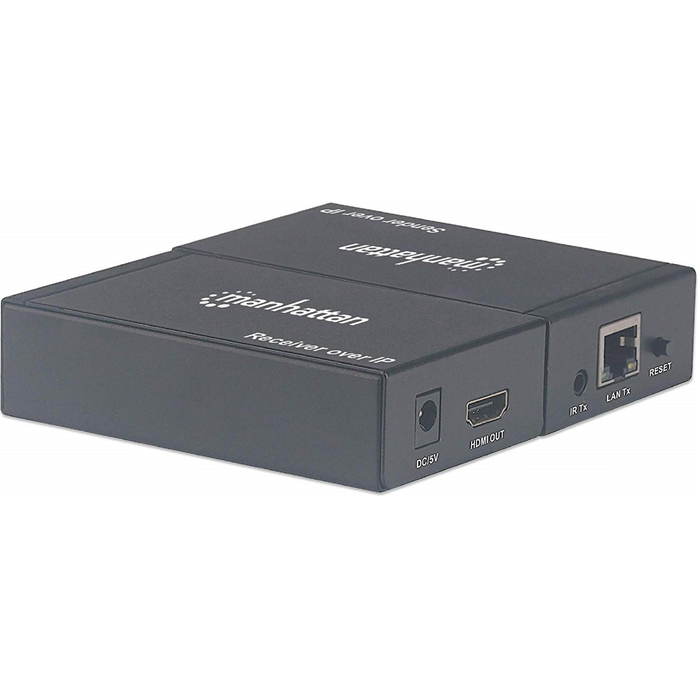 Manhattan Kit estensore HDMI over IP 1080p Estende il segnale 1080p con uno switch e una rete..., Switch box