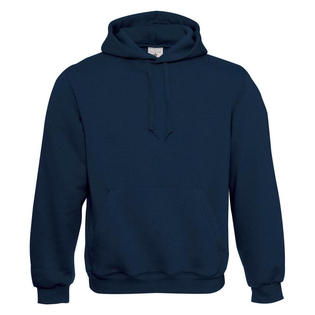 B&C, Herren, Pullover, Hoodie, Blau, (M)
