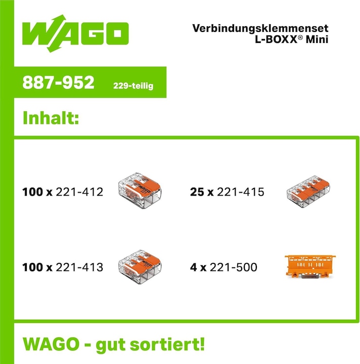 Actual product image Wago Connection clamp set