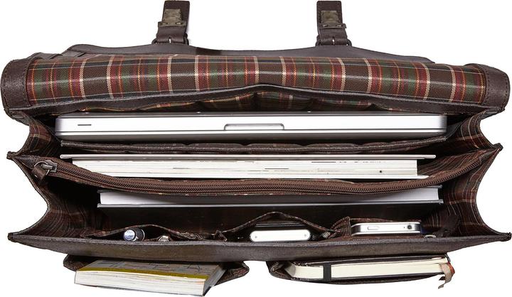Actual product image Leonhard Heyden Briefcase 2 compartments Dakota (15 l)