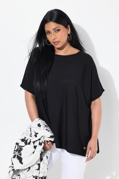 Produktbild Ulla Popken Pullover, oversized, U-Boot-Ausschnitt, Fledermausarm (54)