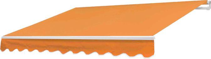 Actual product image Swisshandel24 Cover for awning, folding arm awning replacement cover sun protection, 5x3m - polyester terracotta (4.85 m)