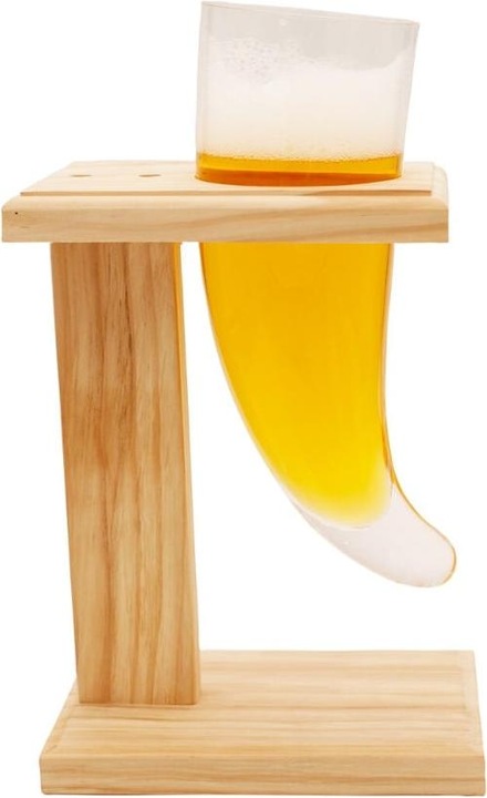 Winkee Supporto e bicchiere - Corno di birra vichingo (1 x)