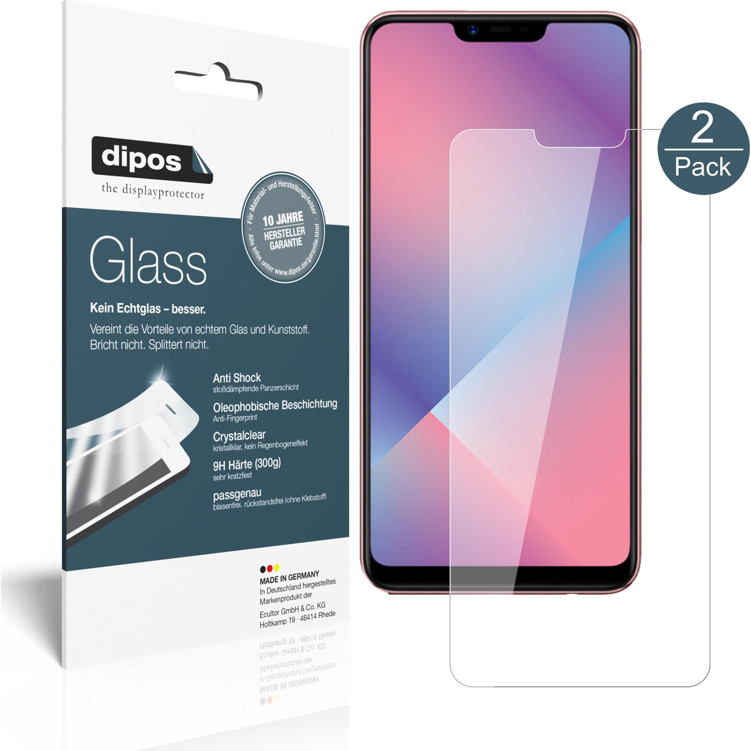 Dipos Displayschutz Anti-Shock (1 Stück, Oppo A5 (2020)), Smartphone Schutzfolie, Transparent