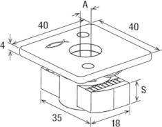 Actual product image Fischer Sliding nut FCN Clix M M8 fvz (M8)
