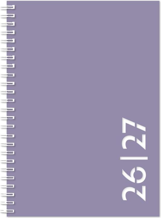Simplex Schulagenda Colors Weekly A5 2026/2027, Lavendel (A5, 1 semaine / 2 pages)
