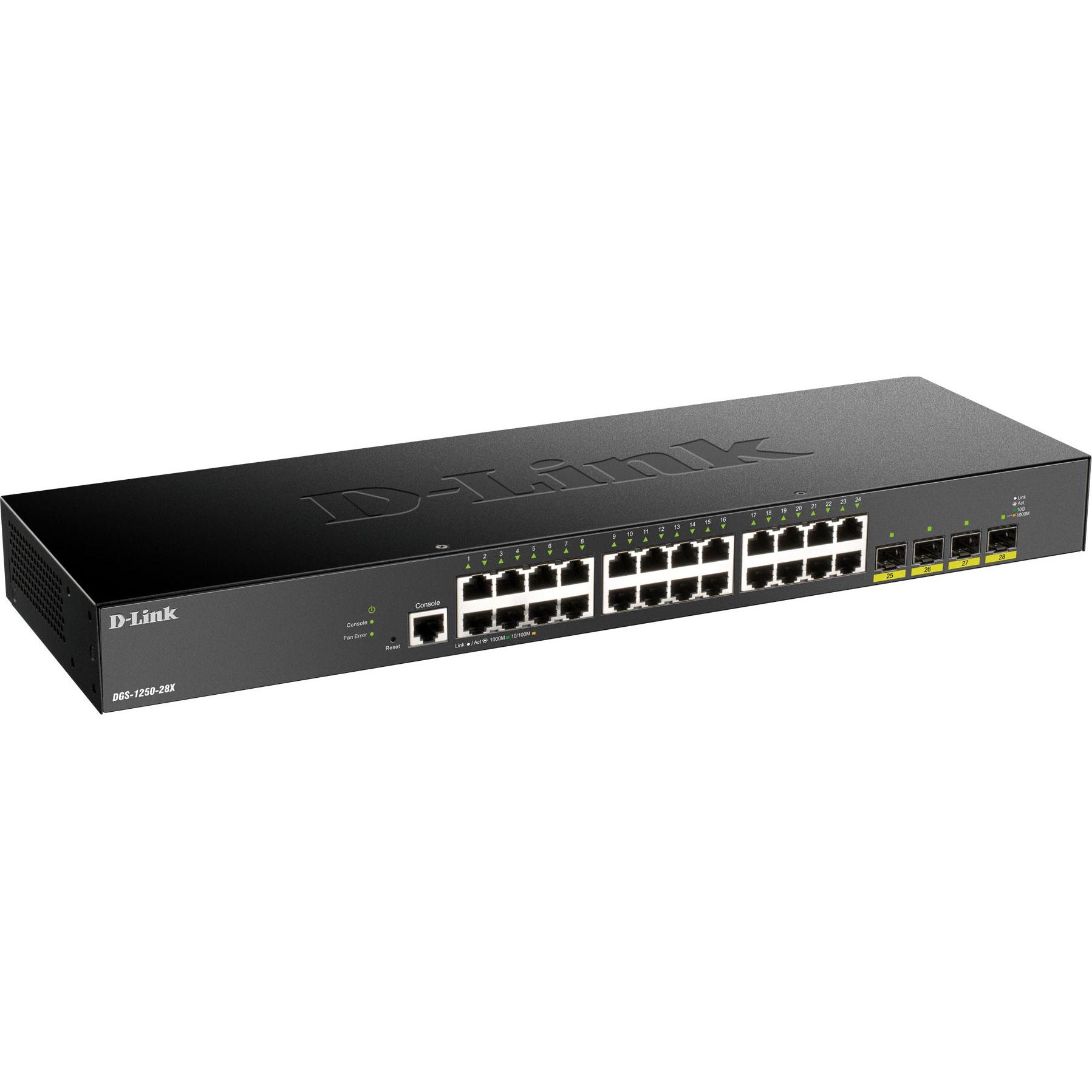 Thumbnail - D-Link 28-PORT SMART MGD GB SWITCH 4X 10G (28 Ports), Netzwerk Switch, Mehrfarbig