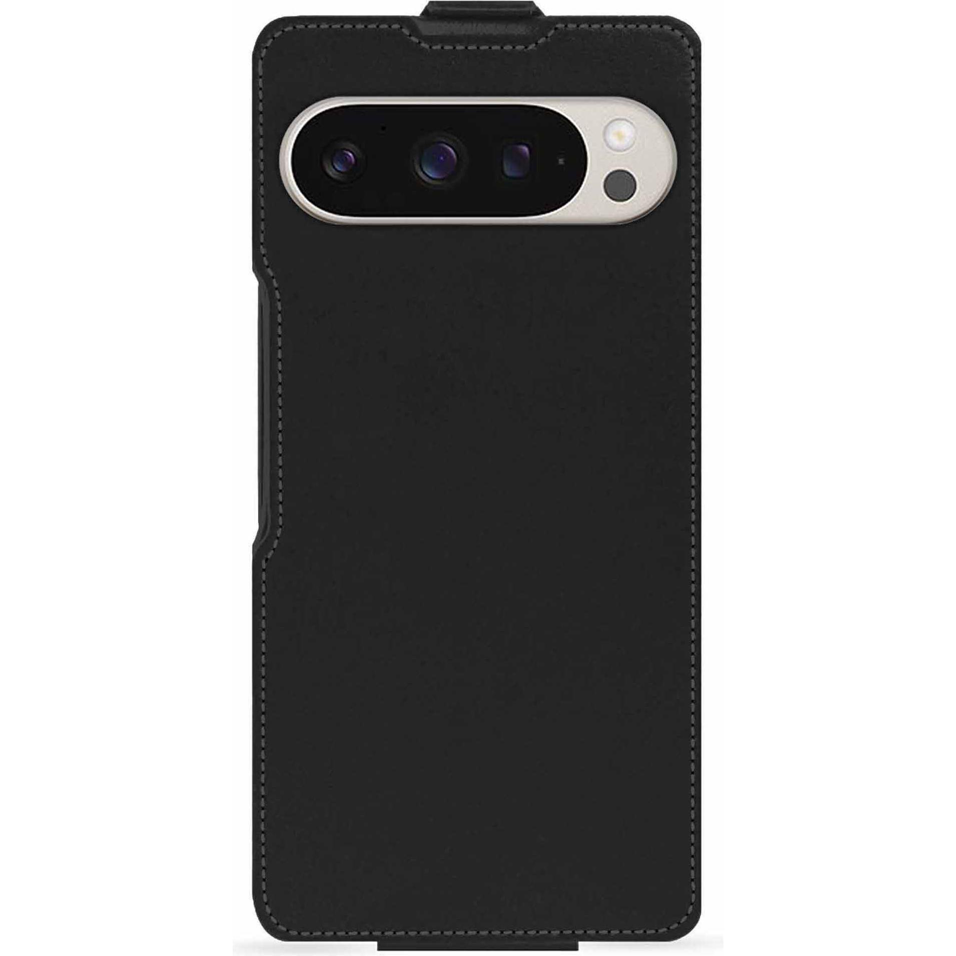 Thumbnail - Noreve Lederschutzhülle vertikal (Google Pixel 9 Pro Fold), Smartphone Hülle, Schwarz