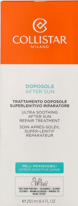 Label énergétique Collistar CS Sun - Traitement réparateur après-soleil ultra apaisant (250 ml, Crème après-soleil)