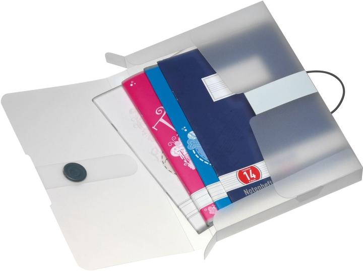 Image du produit Herlitz Boîte de rangement easy orga to go, DIN A5, blanc transp. film PP, hauteur de remplissage : 25 mm (A5, 1x)