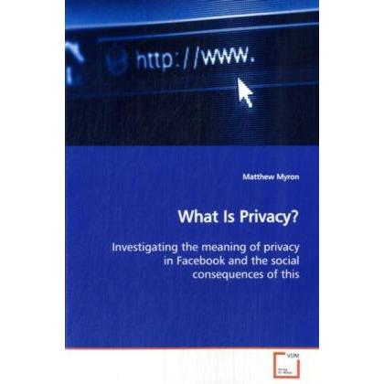 What Is Privacy?, Fachbücher
