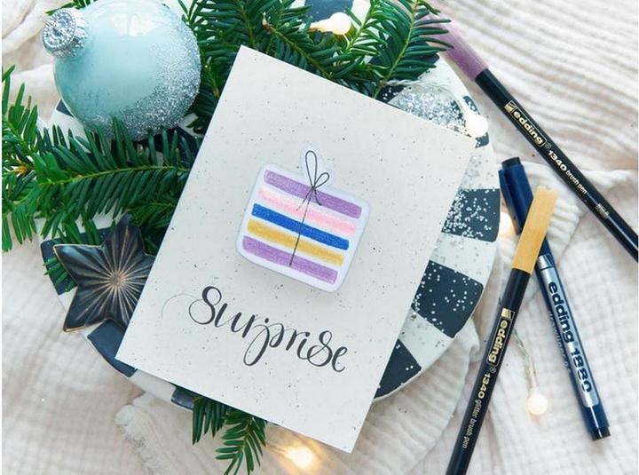 Image du produit Edding 1340 stylo pinceau pailleté Lot de 4 assortis (4x)