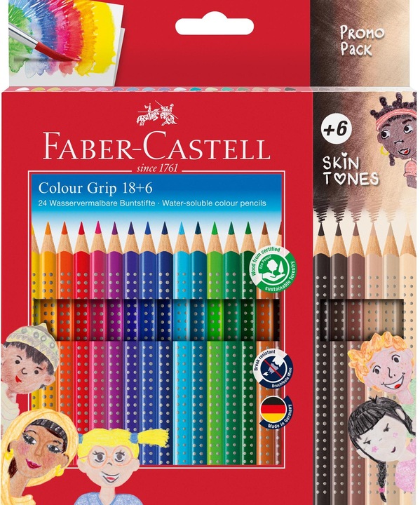 Actual product image Faber-Castell Colour Grip (Sorted, 24 x)
