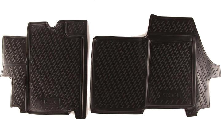 Sixtol Rubber carpets PEUGEOT Boxer, 1994->, 2 pcs. (1 set of 2 floor mats)