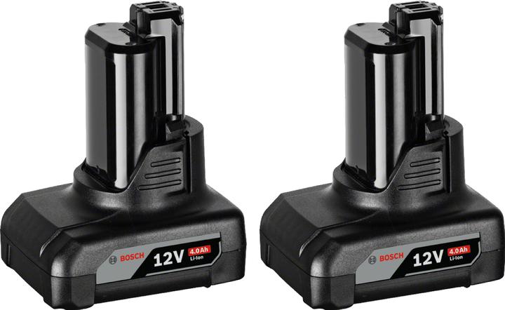 Produktbild Bosch Professional Zubehör Akku-Starter-Set GBA 12 Volt / 2x 4,0 Ah + Schnellladegerät GAL 12V (12 V)
