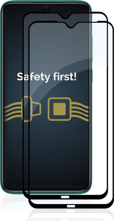 Produktbild Savvies Full-Screen Displayschutz Panzerglas Schutzglas (2 Stück, Xiaomi Redmi Note 8 2021)