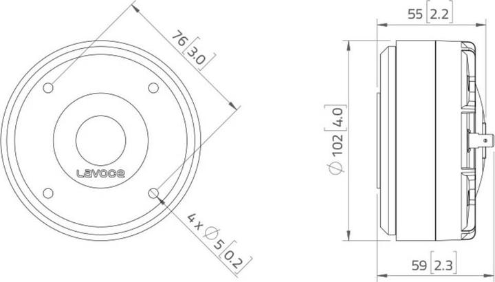Produktbild Lavoce DF10.17 1 Hochton-Treiber Belastbarkeit RMS=60 W 8?