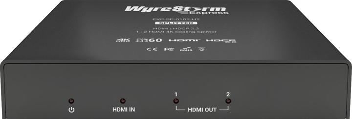 Immagine prodotto WyreStorm EXP-SP-0102-H2 - Splitter HDMI 1:2 4K60 4:4:4 HDR con HDCP 2.2, funzione di downscaling a 1080p
