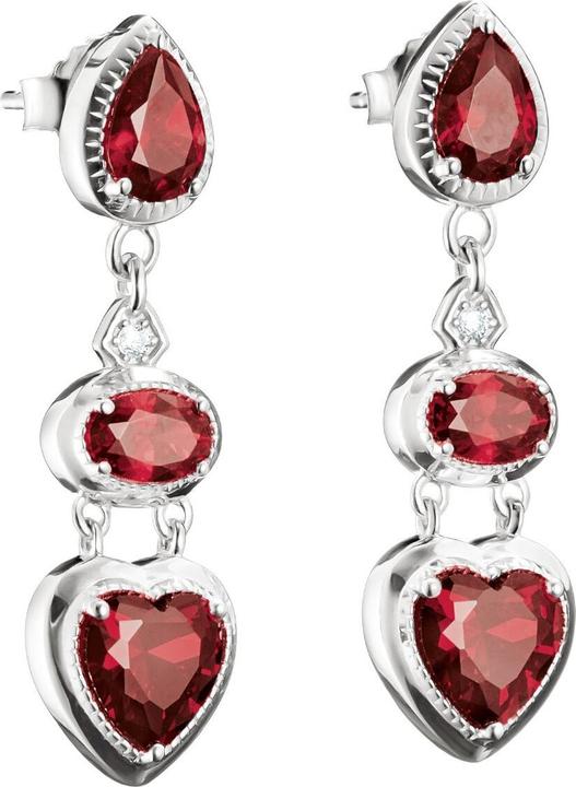 Produktbild Thomas Sabo Ohrringe Herz Granatrot Elyndra Silber (Silber 925)