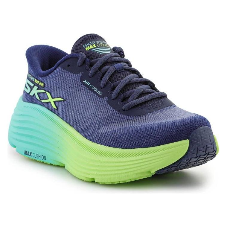 Skechers, Damen, Sneakers, Damen-Slip-In-Laufschuhe Mit Maximaler Dämpfung, Blau, Grün, (38.5)