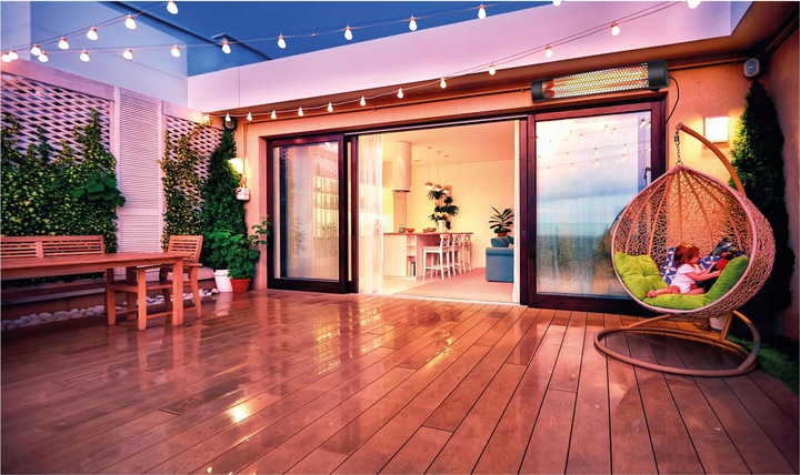 Image du produit Alpina Garden Chauffage radiant terrasse - sans télécommande (2000 W)