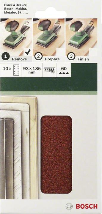 Produktbild Bosch Zubehör Schwingschleifpapier gelocht K (60)