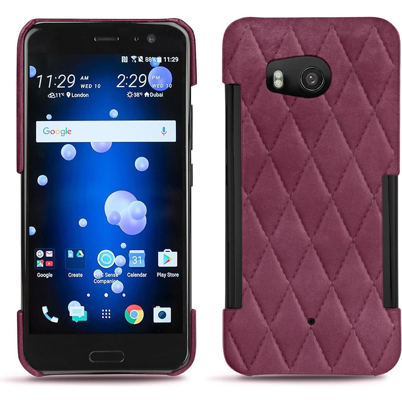 Thumbnail - Noreve Lederschutzhülle (HTC U11), Smartphone Hülle, Violett