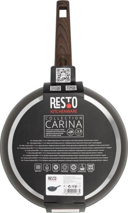 Actual product image Resto FRYPAN D28 H7.7CM/93163 (28 cm, Frying pan, Aluminium)