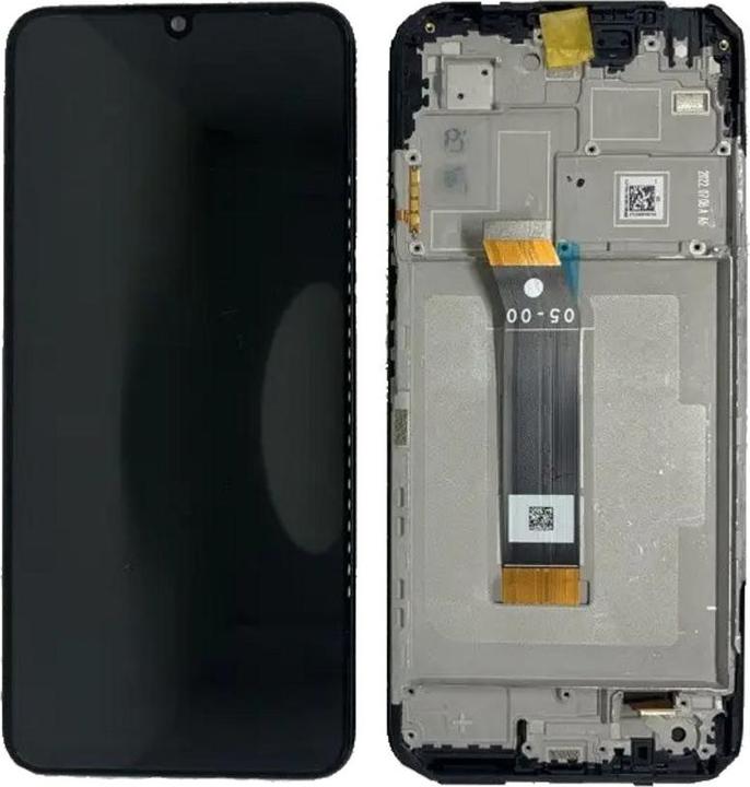 Actual product image Xiaomi LCD + Touch + Frame for 22071219CG POCO M5 - black (Poco M5)
