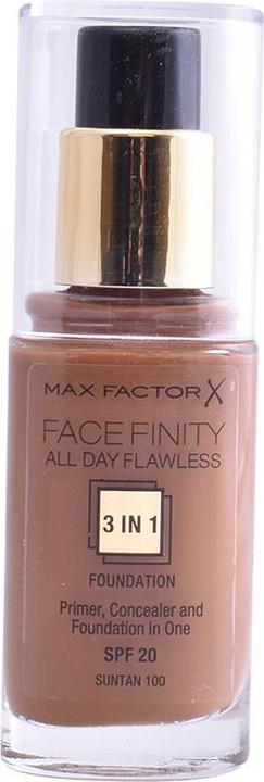 Max Factor FACEFINITY ALL DAY FLAWLESS 3 IN 1 foundation #100-suntan (W100 Cocoa)