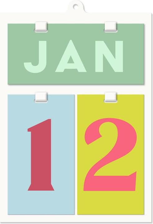 Designworks Calendario perpetuo da parete