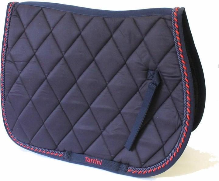 Actual product image Tattini Saddle pad for horse with diamond stitching and triple piping
