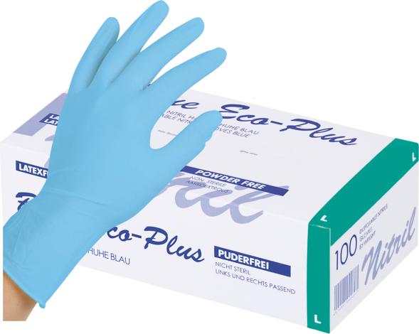 Ampri Nitril Einweghandschuhe Eco Plus / blau XS (Breite: 65-75 mm) (XS)