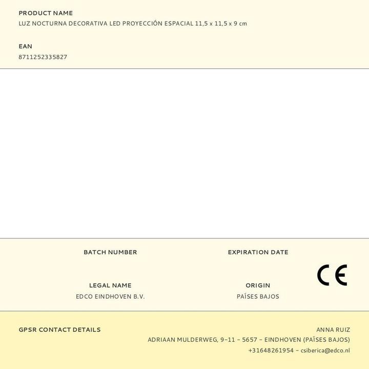 Nährwerte und Zutaten Grundig Sternenprojektor runder Astronaut