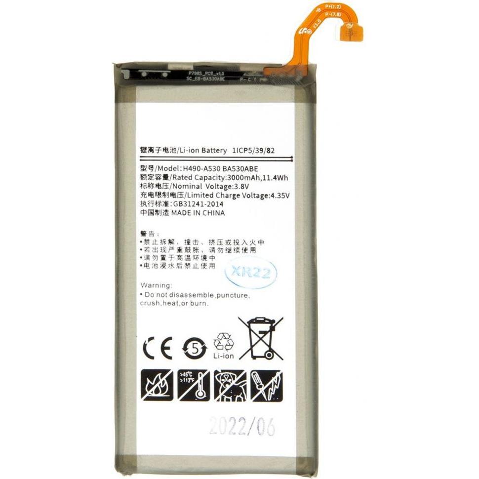 Samsung EB-BA530ABE Akku für Li-Ion 3000 mAh (OEM), Smartphone Akku