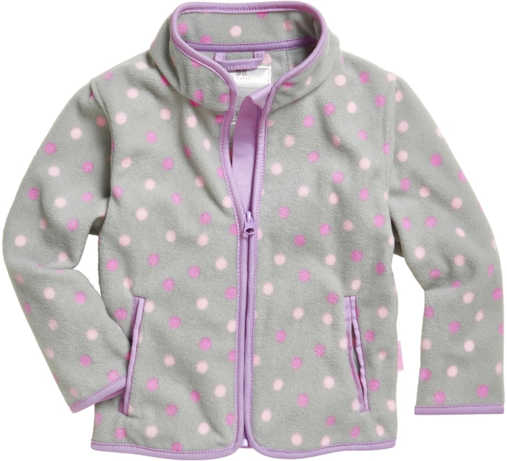 Produktbild Playshoes Fleecejacke Punkte Grau Gr. 116 (116)