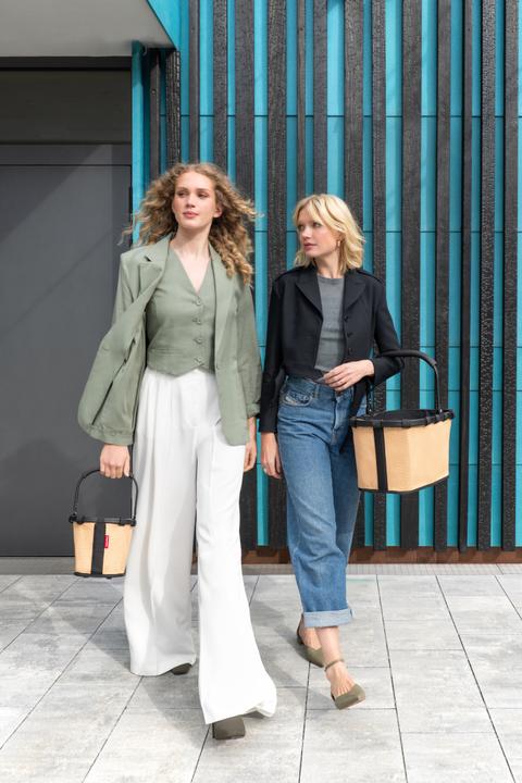 Actual product image reisenthel carrybag XS frame raffia black