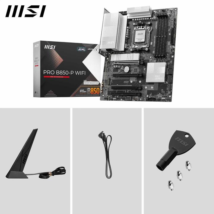Image du produit MSI PRO B850-P WIFI (AM5, AMD B850, ATX)