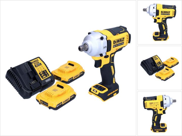 Actual product image DeWalt DCF 892 D2 Cordless impact wrench 18 V 812 Nm 1/2" brushless + 2x rechargeable battery 2.0 Ah + (Rechargeable battery operated)
