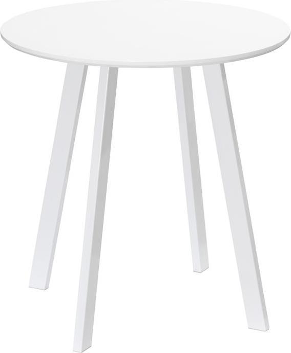 Actual product image Swisshandel24 Dining table Round kitchen table Side table Dining room table with bevelled legs for kitchen dining (72 x 75 cm)