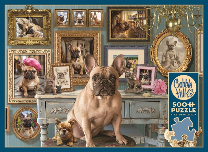 Produktbild Cobble Hill Französische Bulldogge 500 Teile (500 Teile)