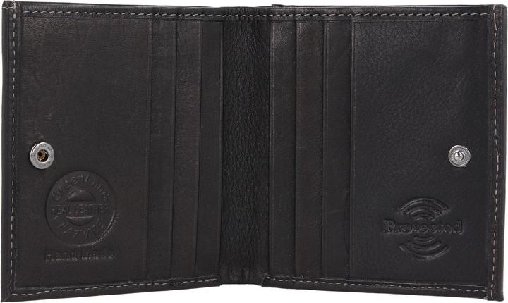 Actual product image Greenland Nature Black Nappa wallet RFID leather 9.5 cm