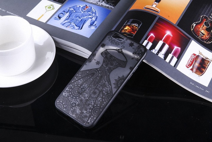 Produktbild König Design Apple iPhone SE 2020 Handy Hülle Mandala Case Schutzhülle Cover Kleid Schwarz (Apple iPhone SE (2nd Gen))