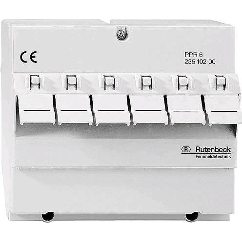 Thumbnail - Rutenbeck Patchpanel für REG-Montage, 6 PPR-6 5-Ports, Cat.6/ClassE, geeignet für 2381 PPR-6, Server Zubehör, Grau